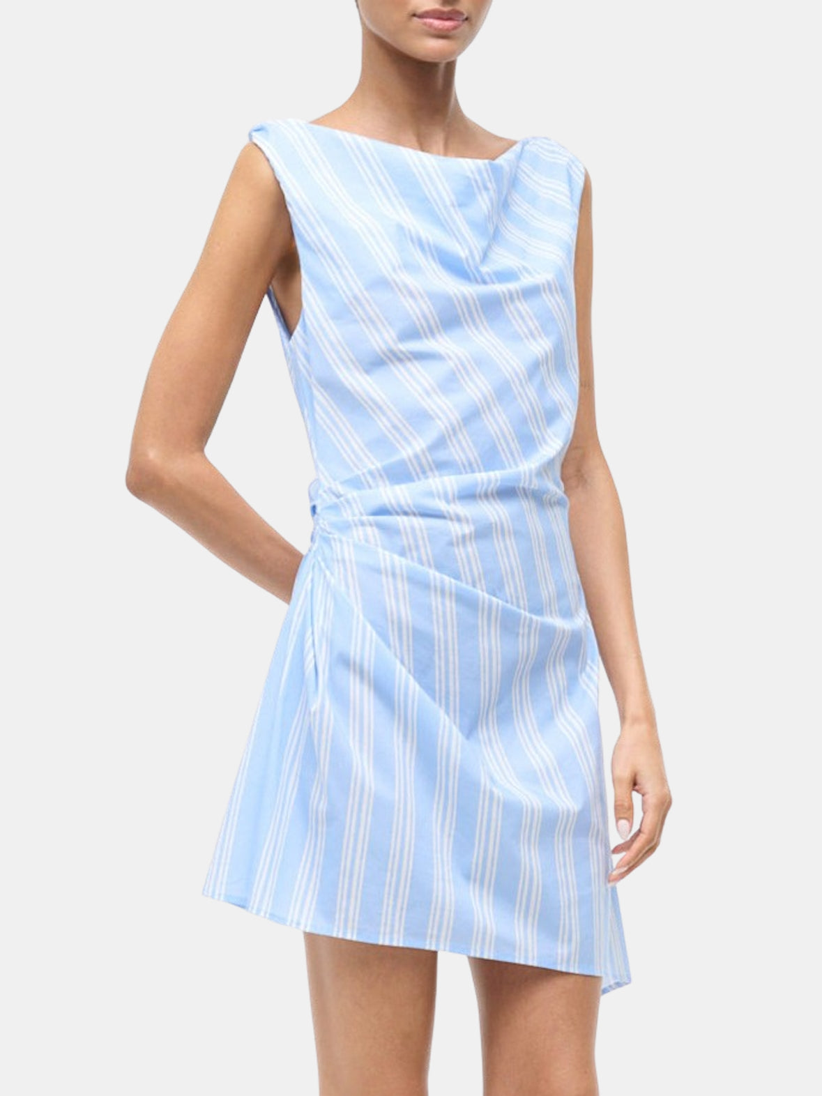 staud mini dress Staud Women's Callie Mini Dress - Blue - Size 12