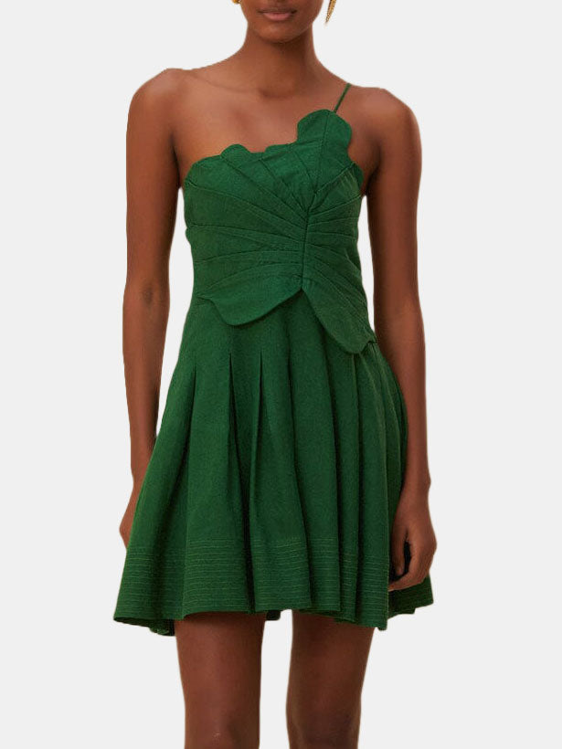 One Shoulder Lea Mini Dress