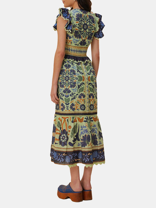 Ocean Tapestry Maxi Dress