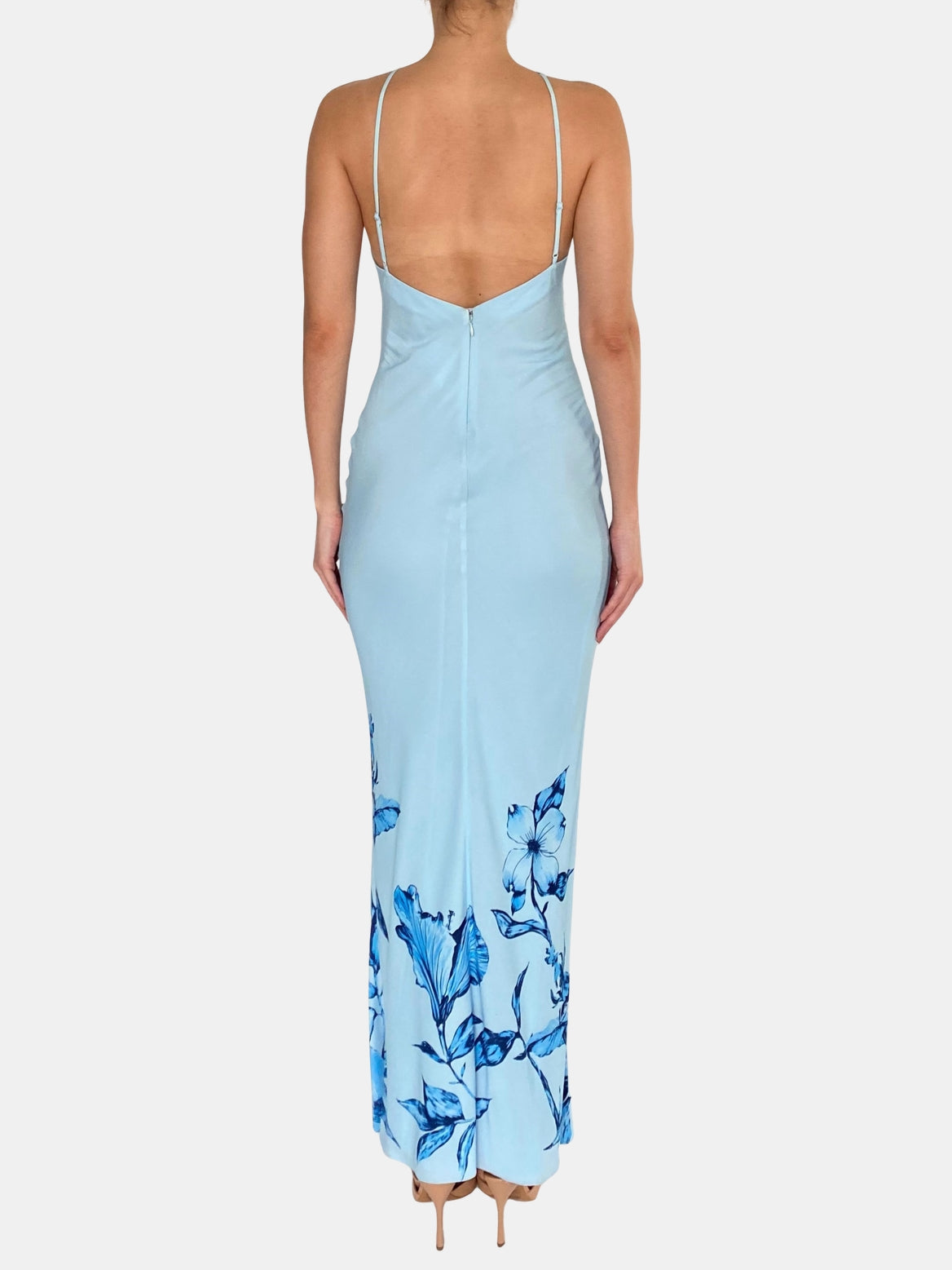 santal halter maxi dress Milo perforated dress shoes