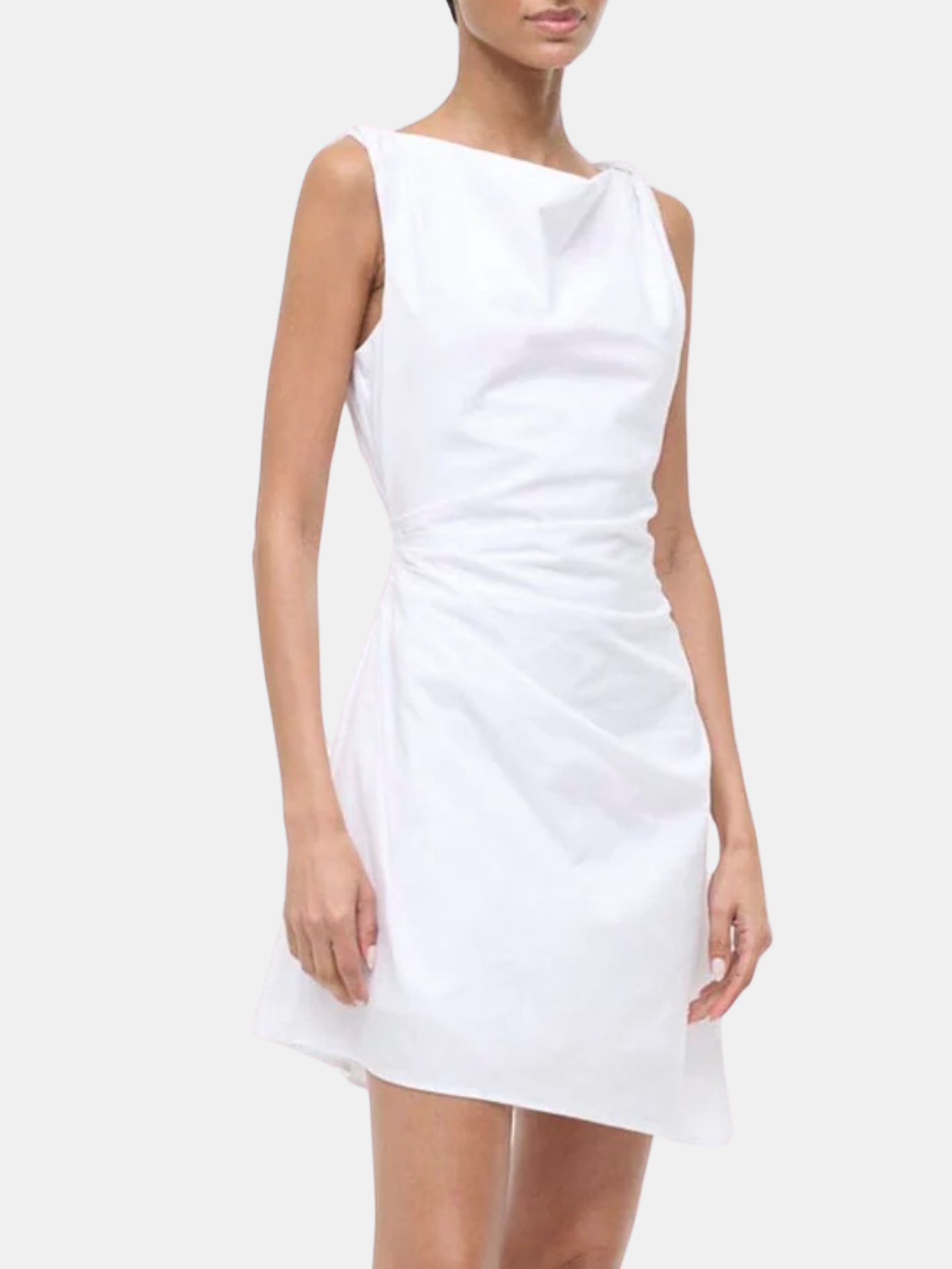 STAUD, Callie Mini Dress in White, Size 2 STAUD, Callie Mini Dress in White, Size 2