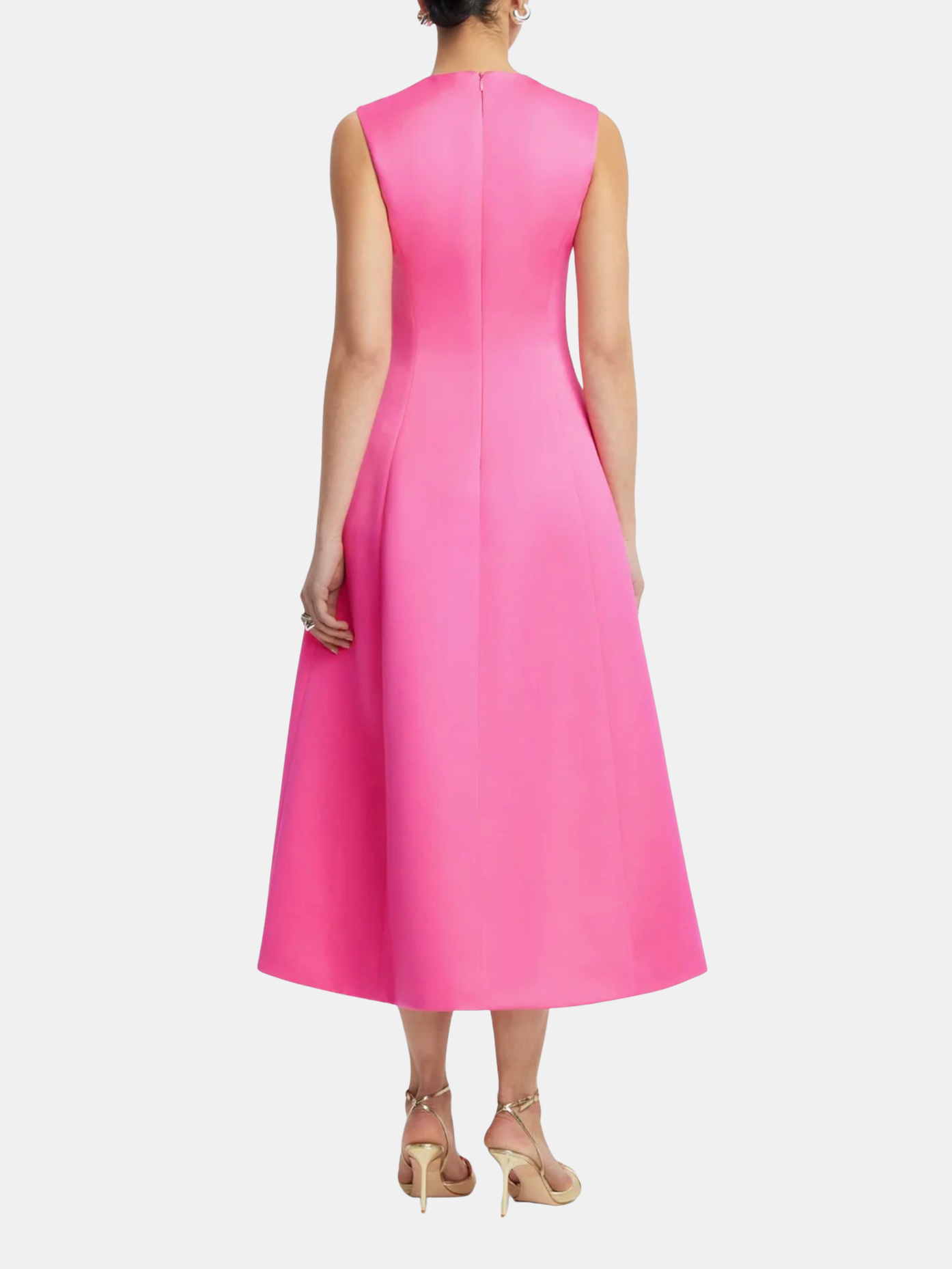leo lin cleo dress Sleeveless Floral Applique Midi Dress, Peony Prin, Women's, 2, Cocktail & Party Wedding Guest Dresses Sleeveless Dresses tailored fitted waist Eva Fashion 3527 Two Color:Orchid Order:YES