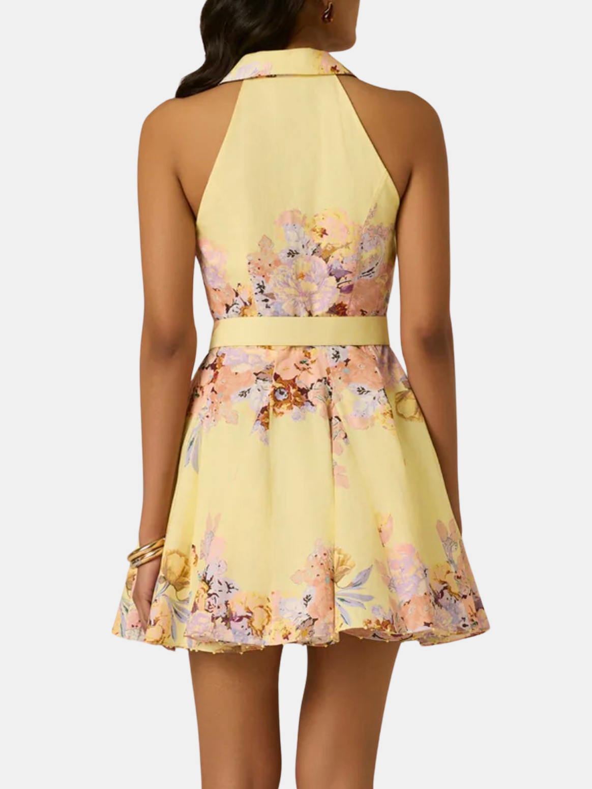 hemant and nandita asia short dress Hemant and Nandita Women's Mini Dress with Belt, Pink Floral, XXL at Amazon Women's Clothing store