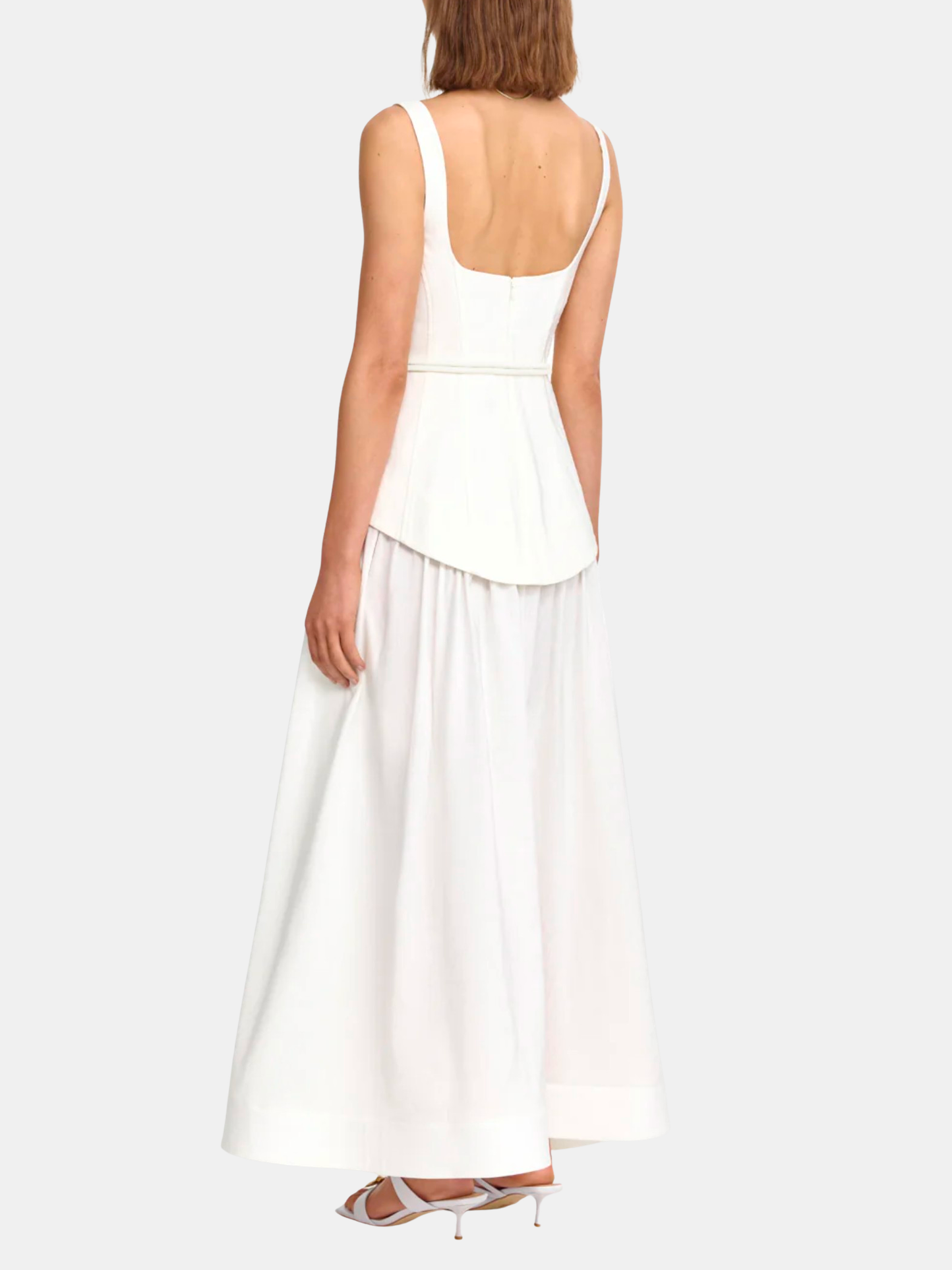 acler white dress Actonhill Maxi in Ivory Product ID:AP1D106719_AG497_M Vianne | MINT Lace while a centre back Color:Twilight (Black)