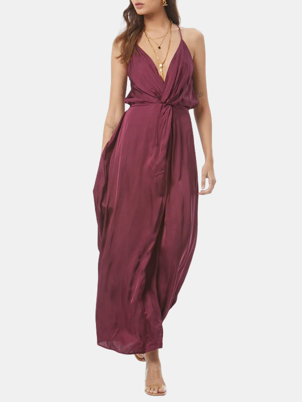 Shayna Maxi Dress // Cherry Lacquer Cherry Lacquer / Solid / M