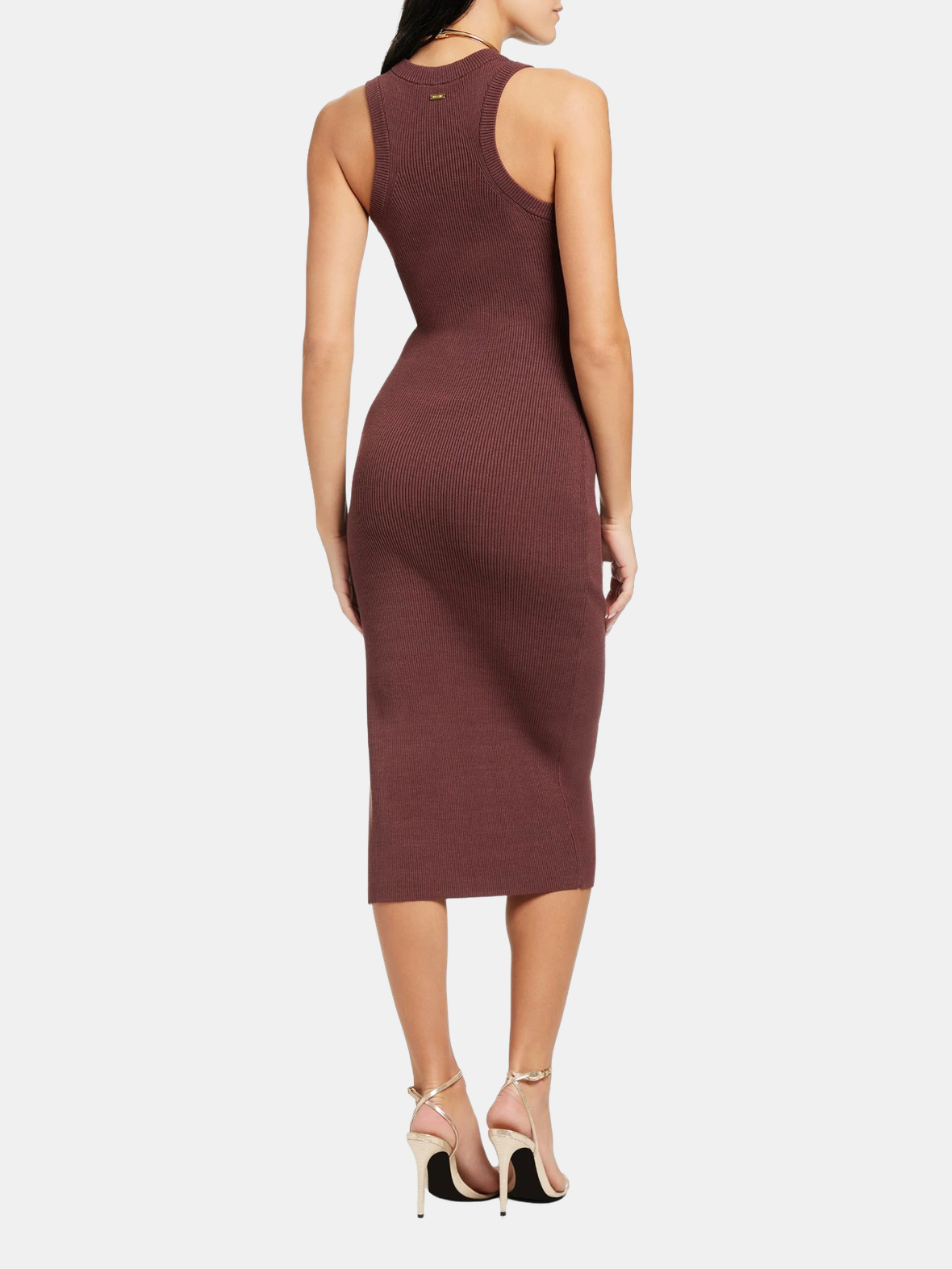 PIPER SLEEVELESS TIE-FRONT MIDI DRESS Deep Spice / XS PIPER SLEEVELESS TIE-FRONT MIDI DRESS Deep Spice / XS