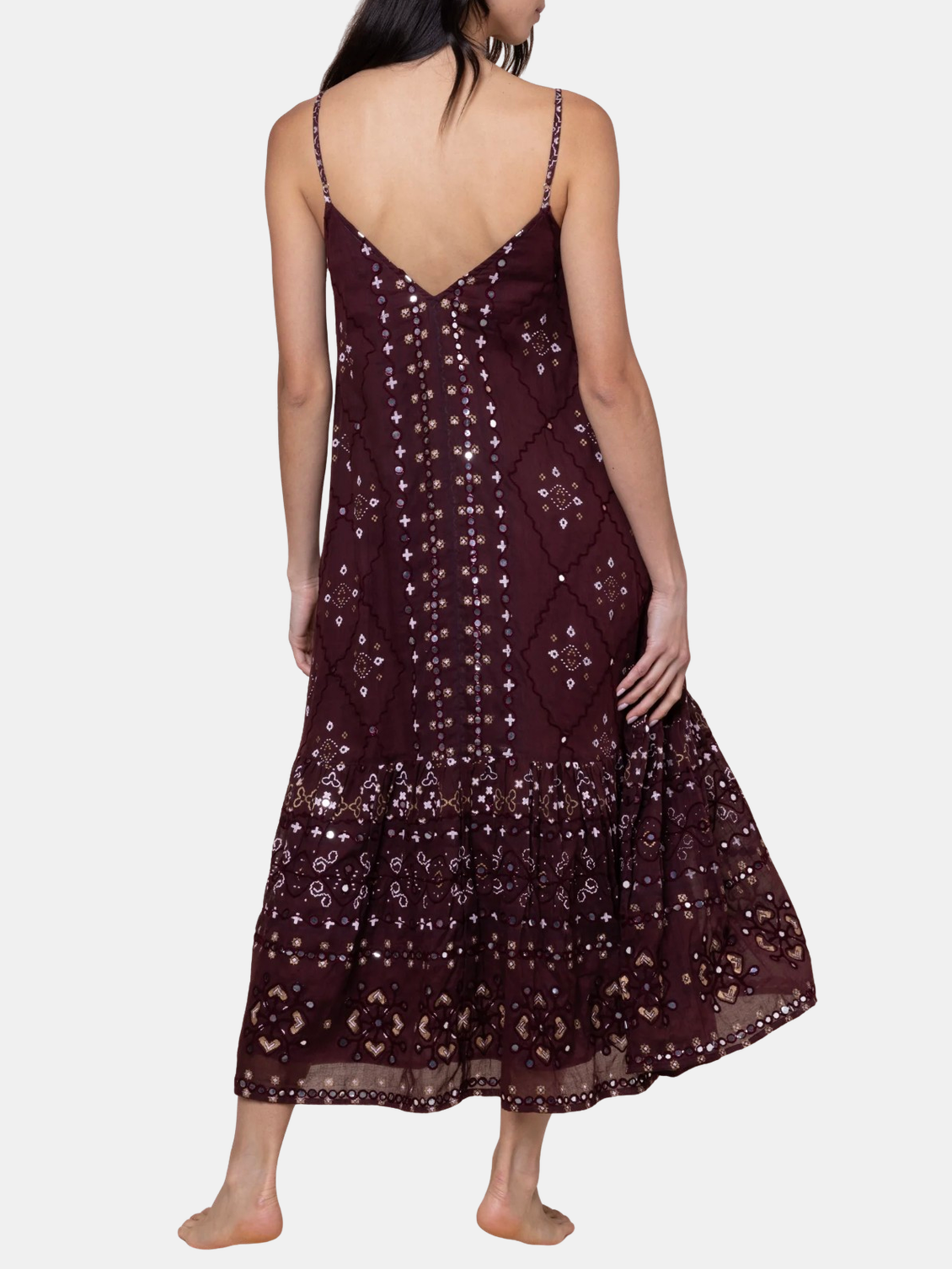 juliet dunn midi dress Juliet Dunn | Midi Mosaic Print W/ Mirrors