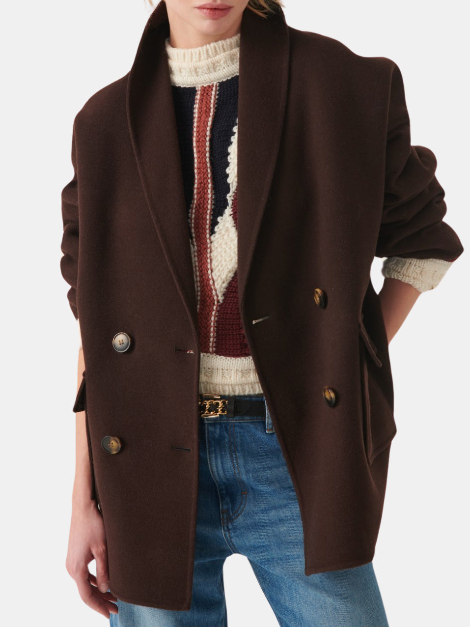 BA&SH Lady belted wool coat