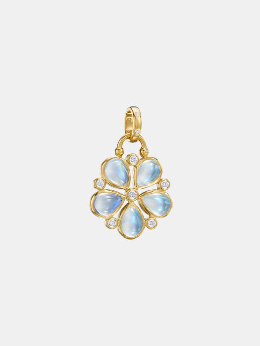 18k Luna Flower Pendant