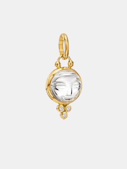 18k Moonface Pendant 10mm