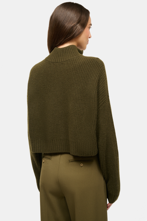 Cashmere Cropped Hampton Sweater