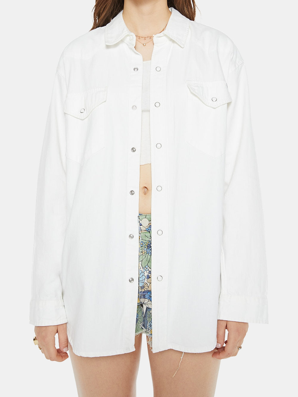 The Exes And Ohs Denim Top