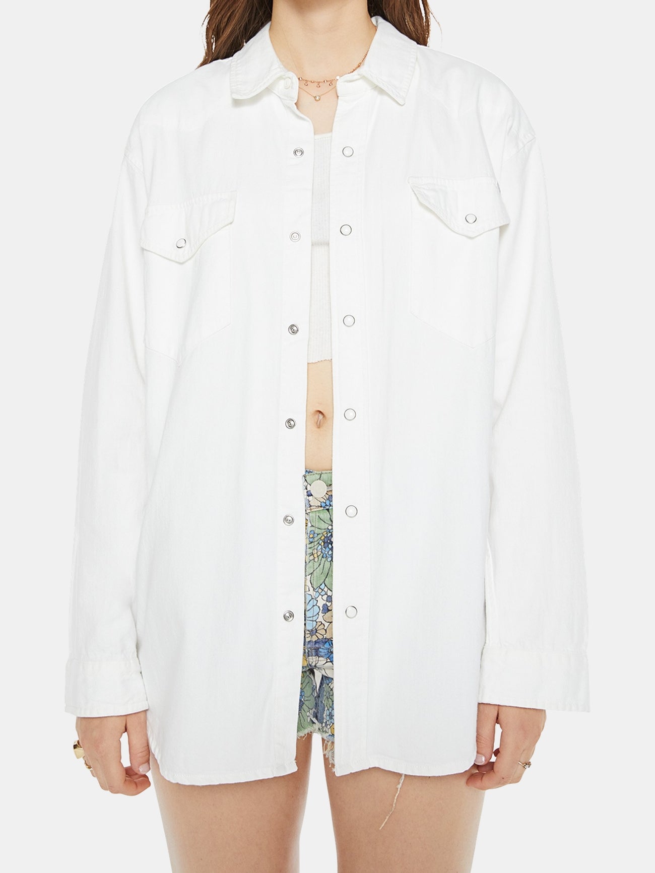 The Exes And Ohs Denim Top