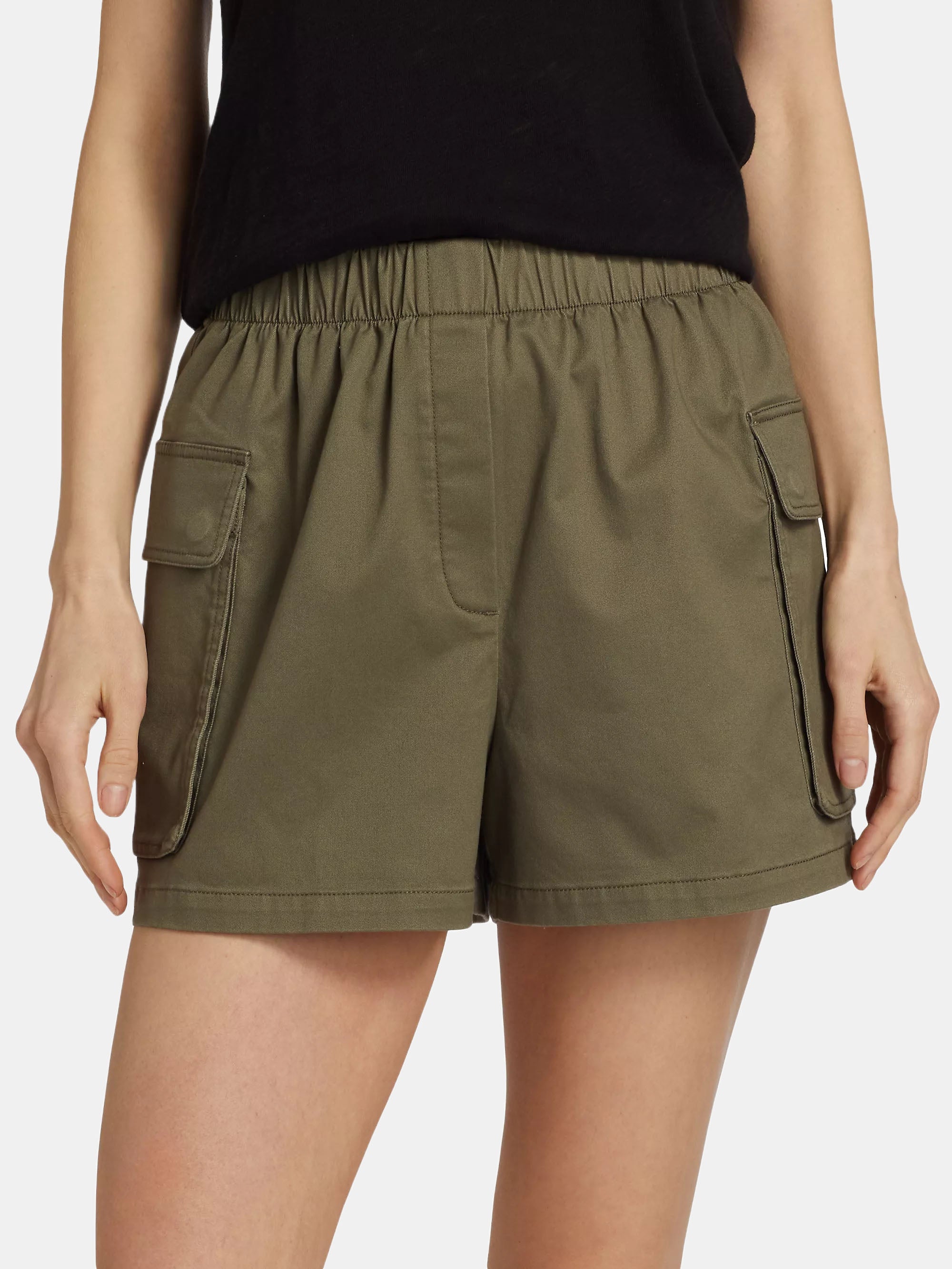 Cotton Twill Cargo Shorts