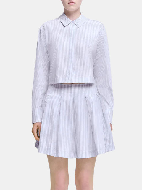 Callas L/S Pleated Mini Dress