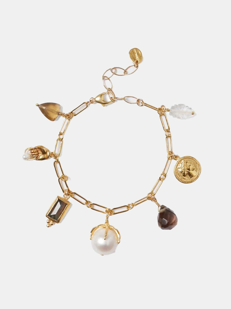 Lark Gold Charm Bracelet