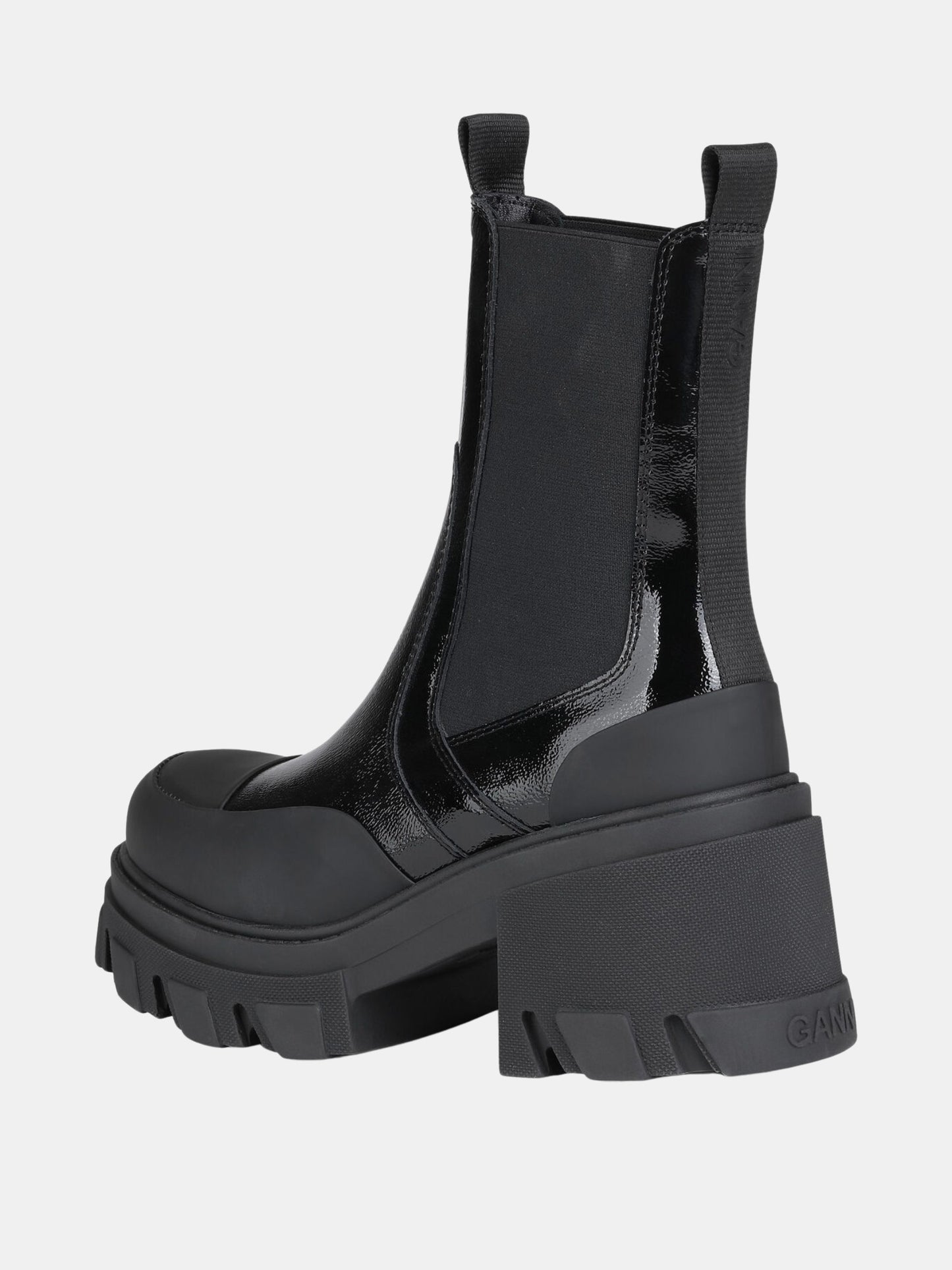 Cleated Heeled Mid Chelsea Boot - Morley 