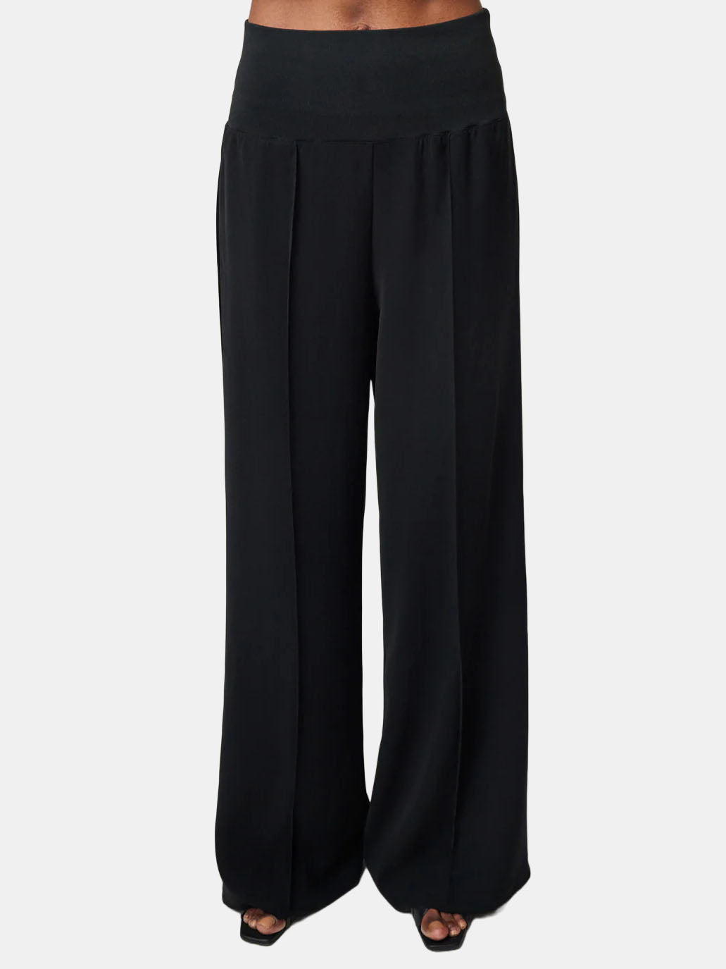 Crepe Twill Palazzo Pants