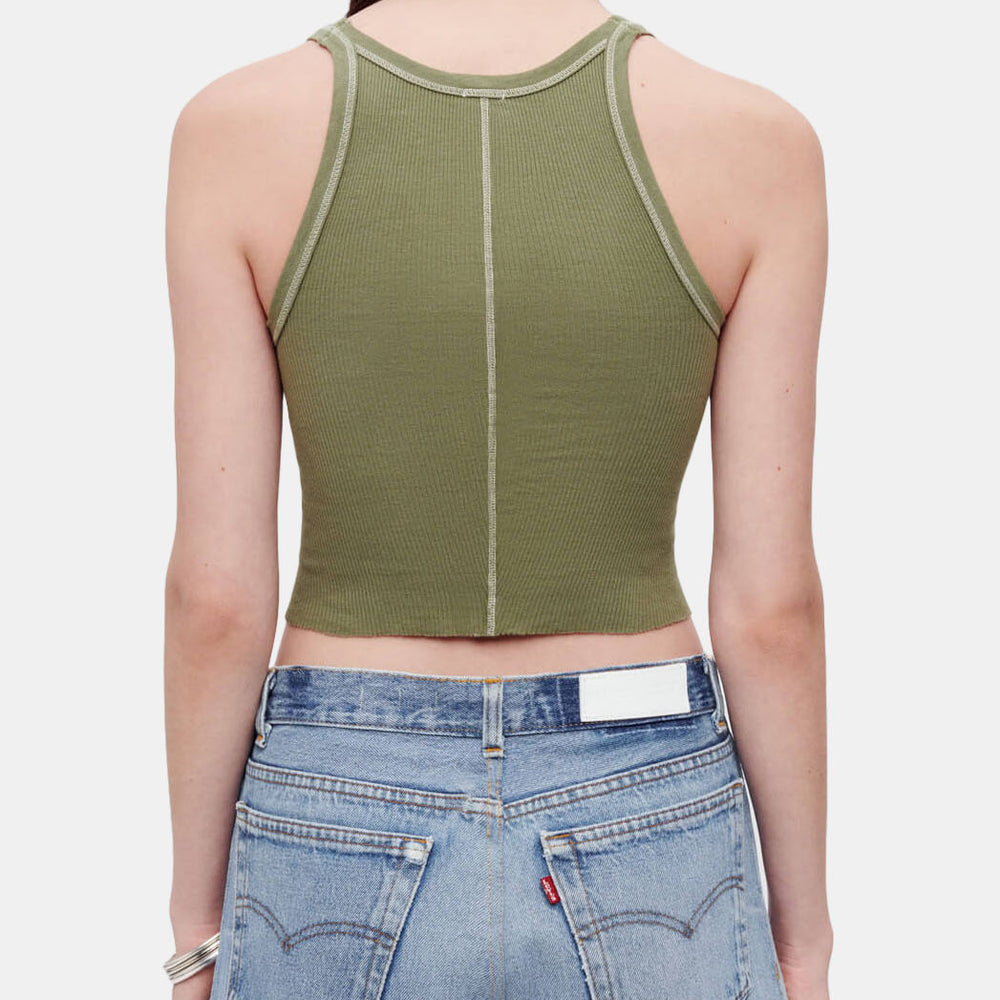 
                      
                        Cropped Ribbed Tank - Morley 
                      
                    