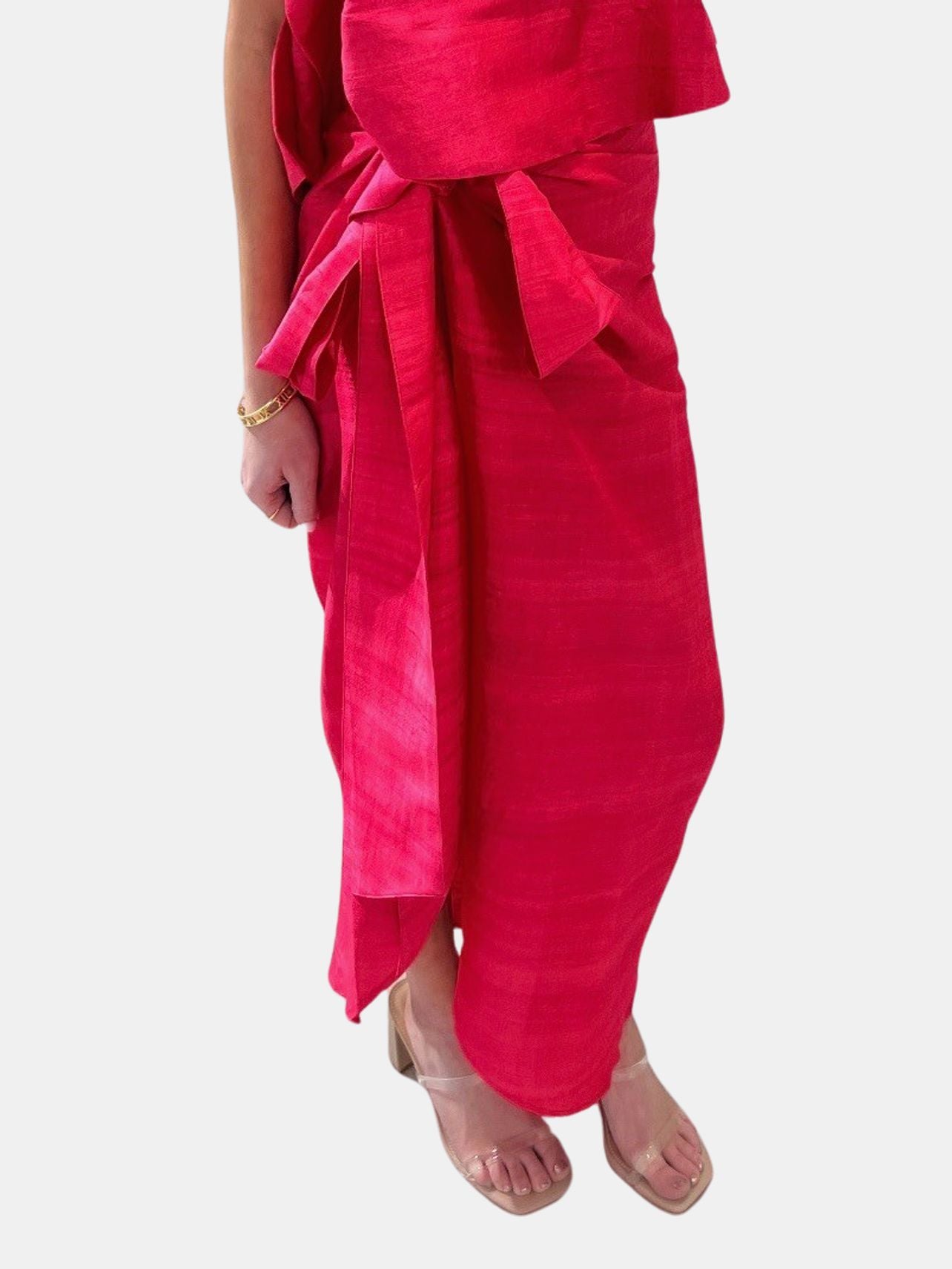 Sloane Wrap Around Slit Midi Skirt