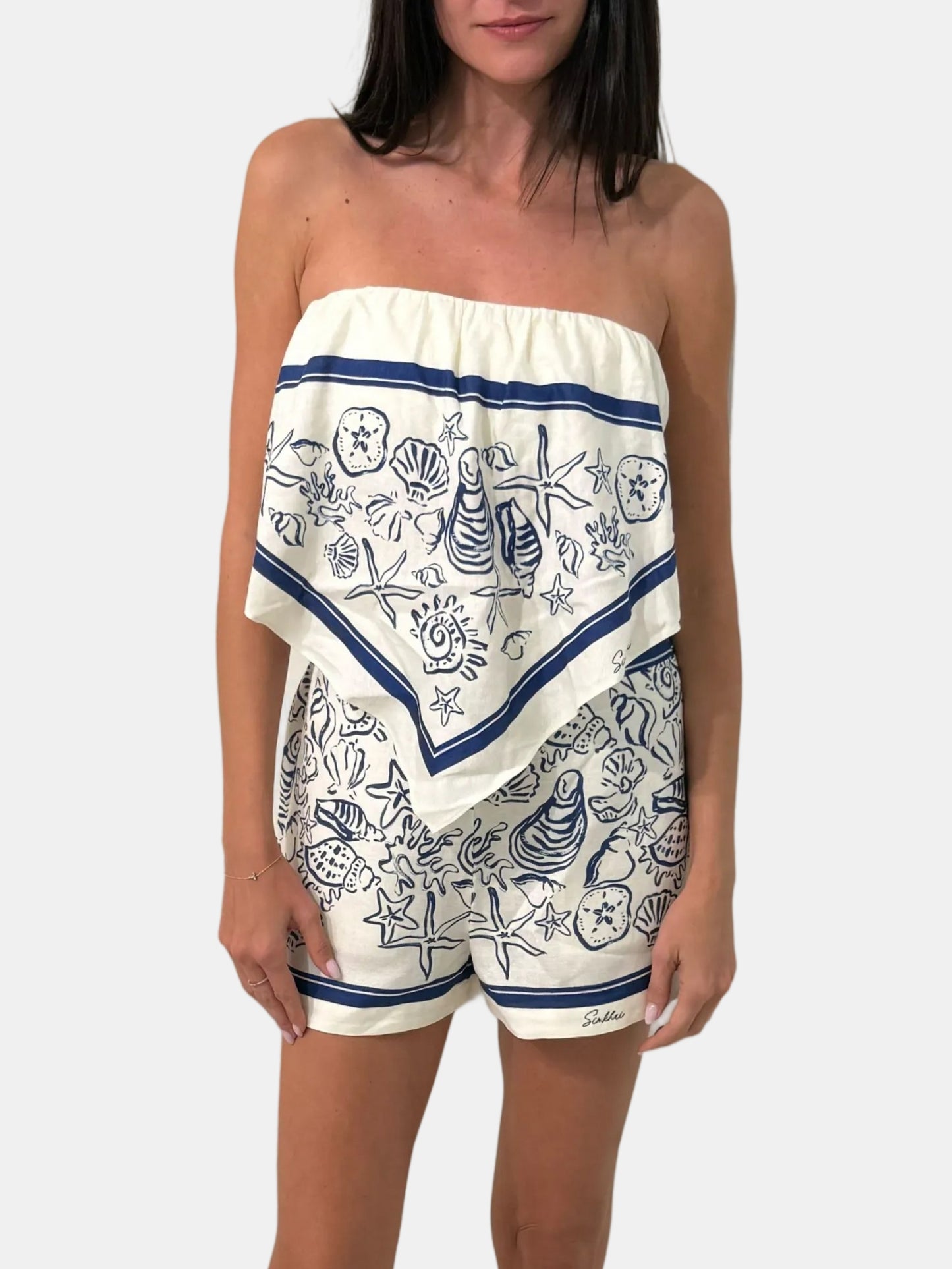 Emberton Linen Bustier Top - Morley 