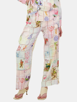 Frida Linen Cargo Track Pants