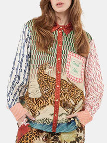 Isabel Mixed Print Shirt