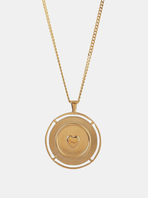 Keep Going Medallion Necklace