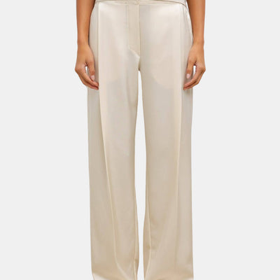 Barb Pleated High Waist Pant