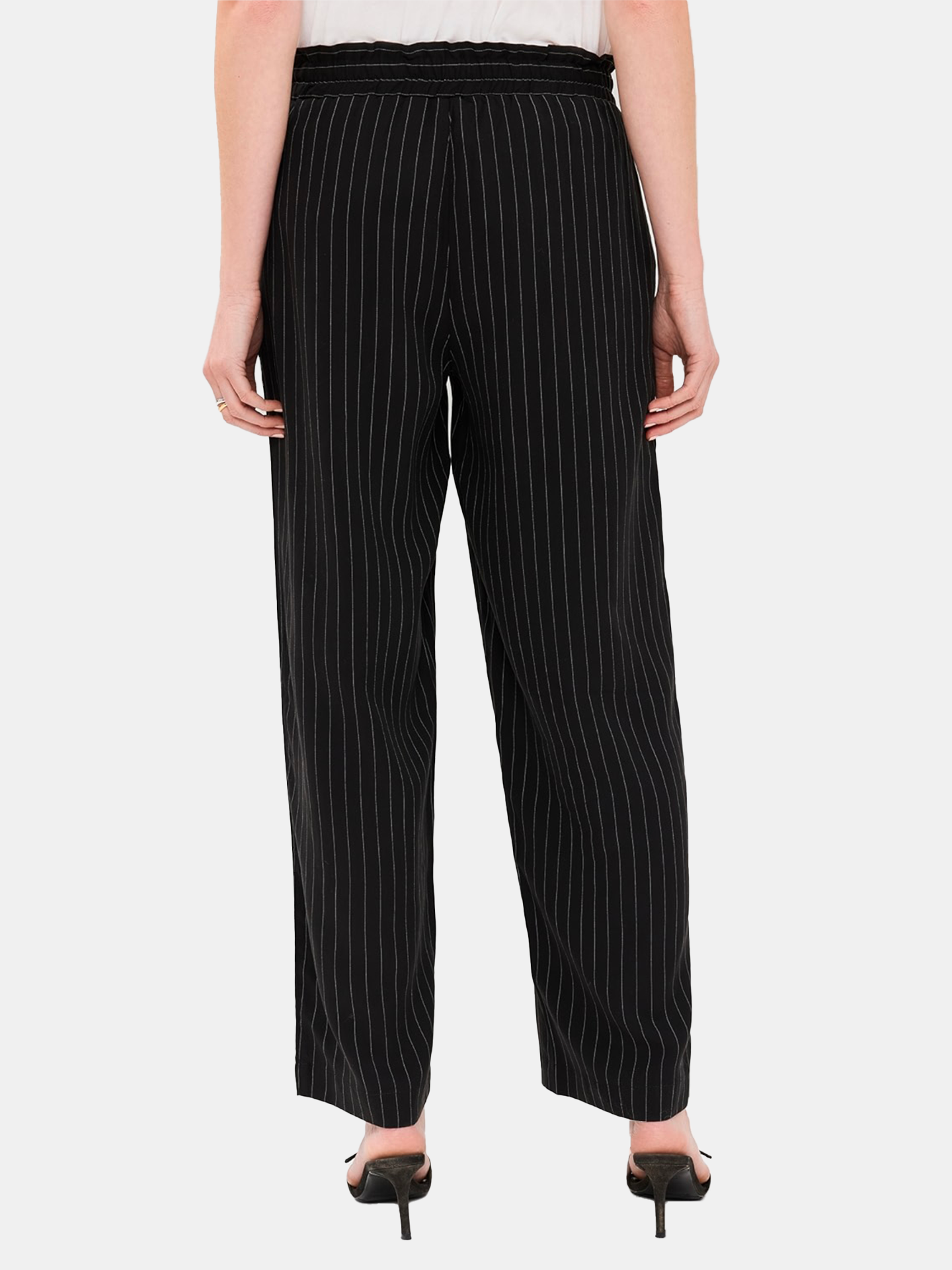 Santo Pinstripe Elastic Waist