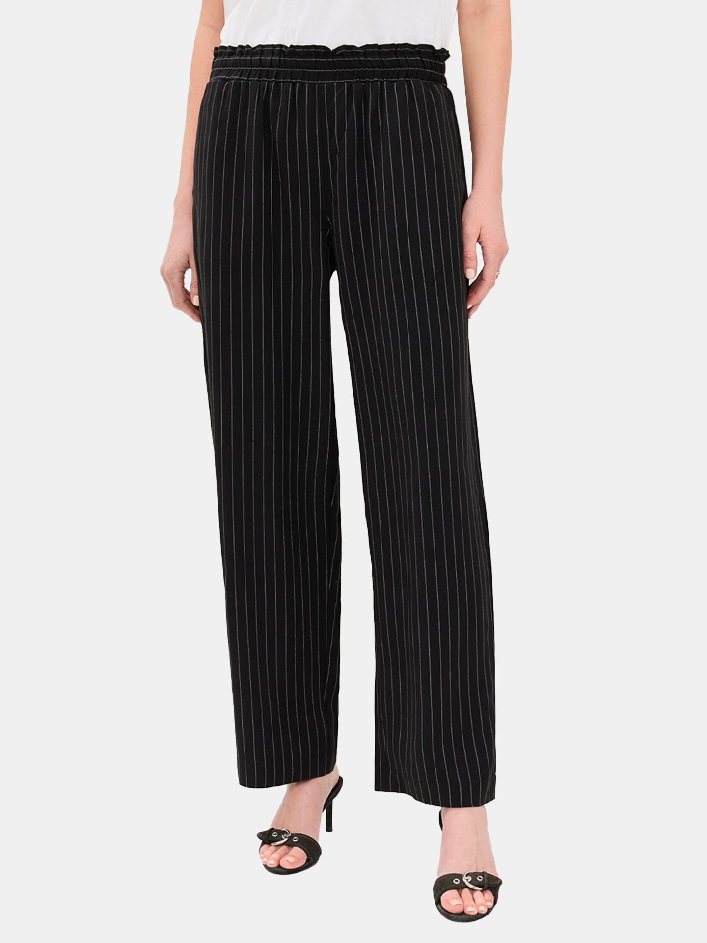 Santo Pinstripe Elastic Waist