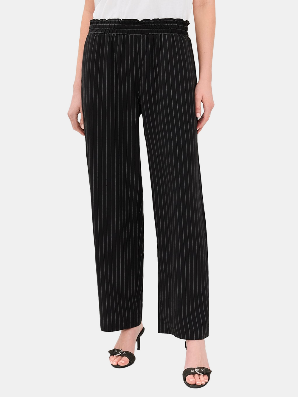 Santo Pinstripe Elastic Waist