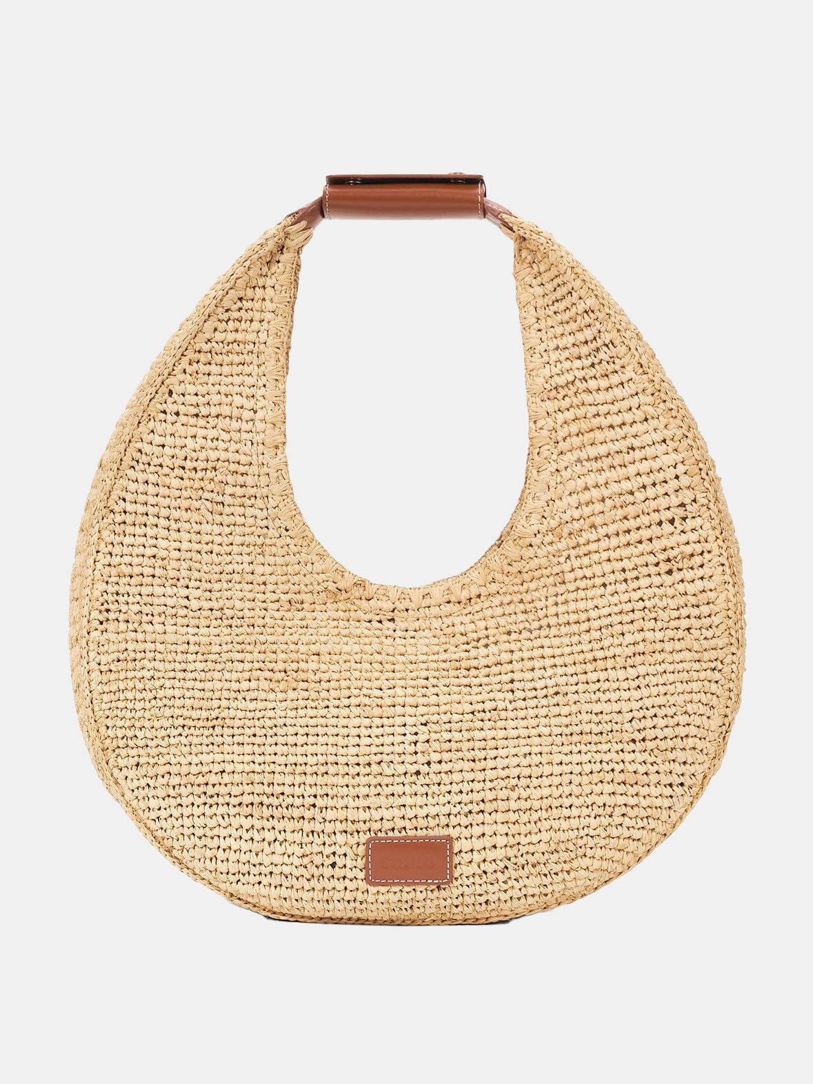 Large Raffia Moon Tote Bag - Morley 