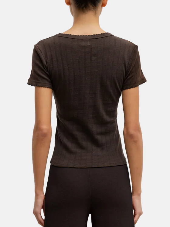 
                      
                        Pointelle Slim Fit Tee
                      
                    