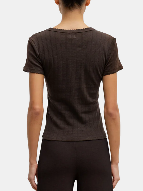 Pointelle Slim Fit Tee