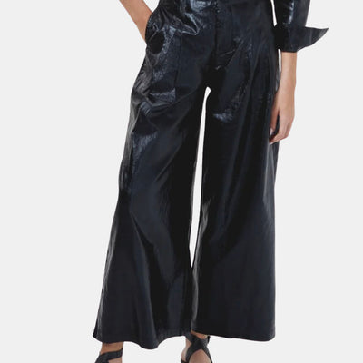 Culotte Metallic Linen Pant