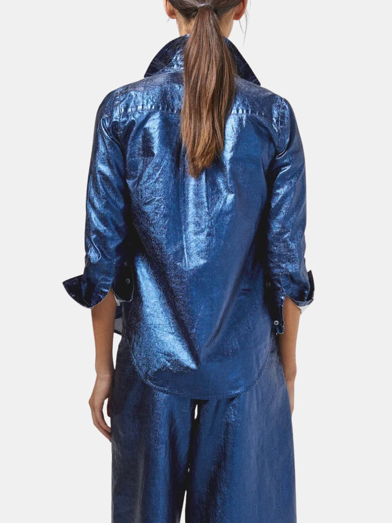 San Marino Metallic Linen Shirt