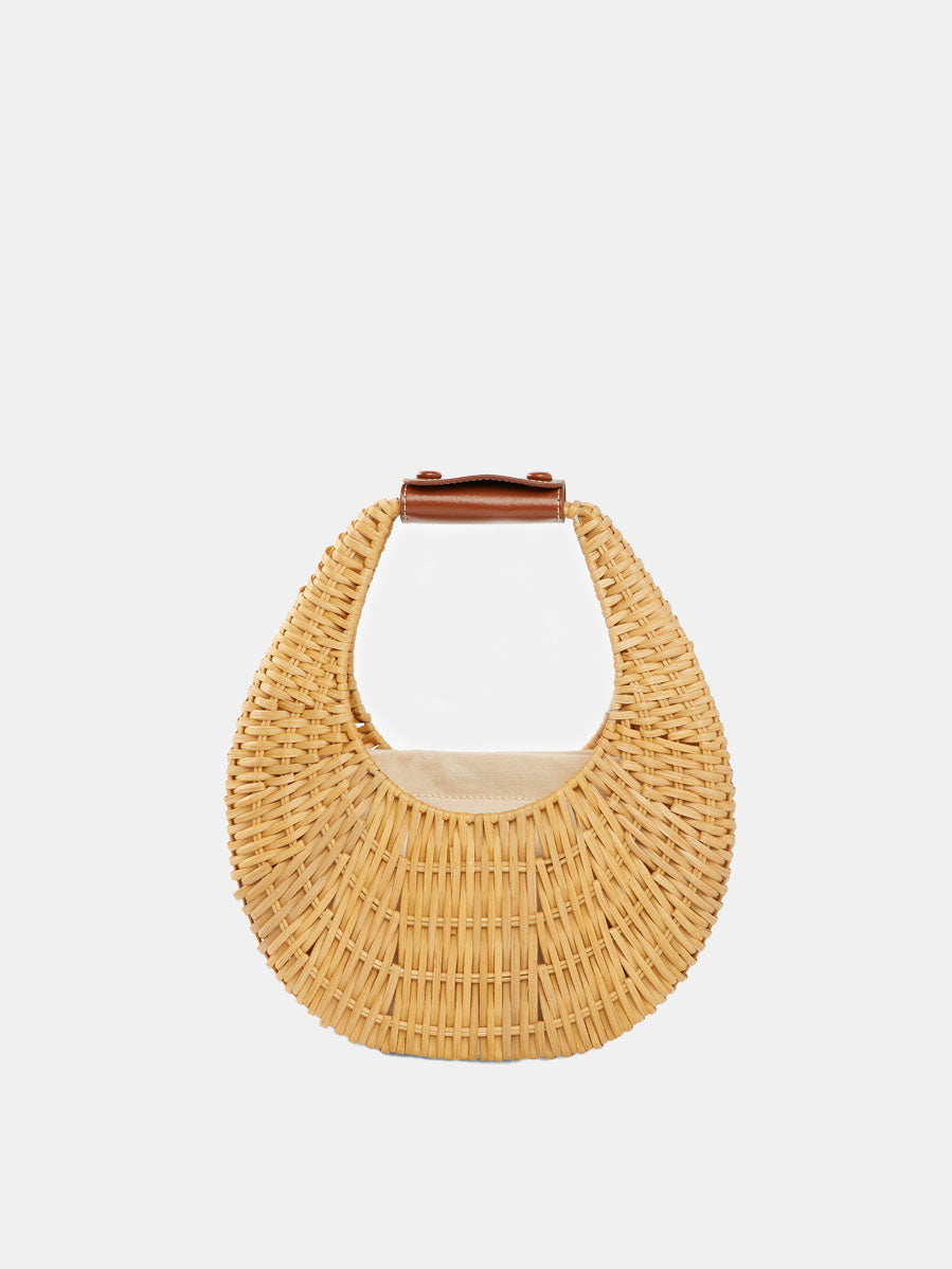 Mini Moon Wicker Bag - Morley 