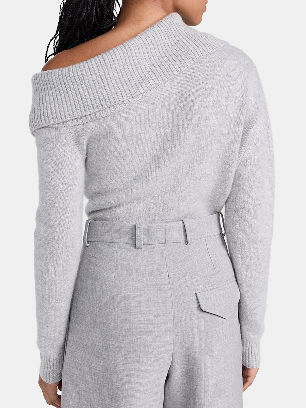 
                      
                        Luxe Cashmere Collared Asymmetrical Sweater
                      
                    