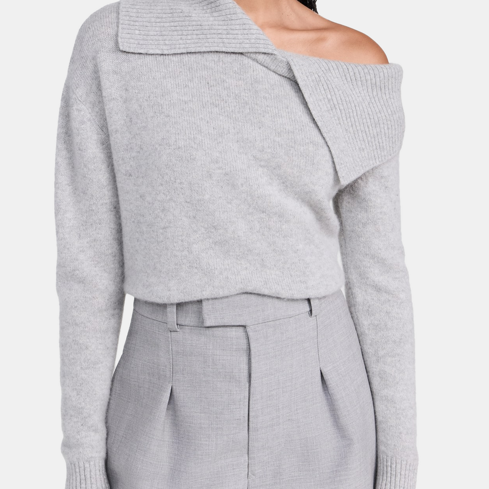 
                      
                        Luxe Cashmere Collared Asymmetrical Sweater
                      
                    