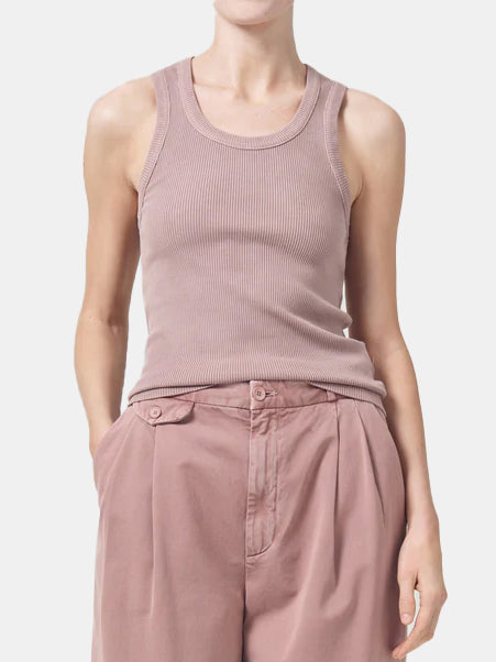 Poppy Scoop Neck Tank - Morley 