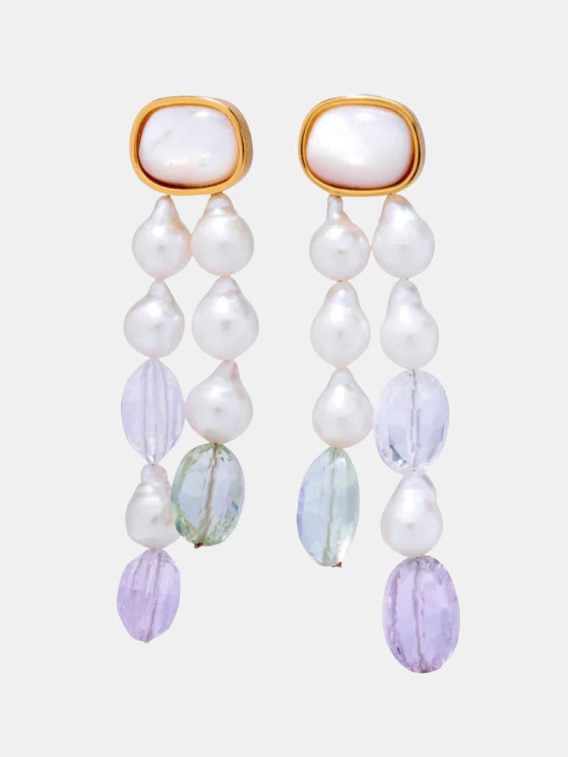 Pearl Holiday Earrings - Morley 