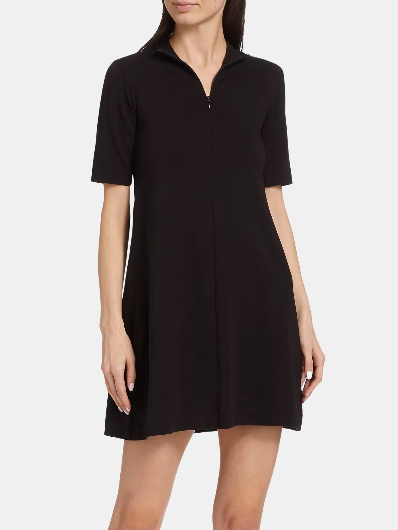 Pima Cotton Zip Front Dress