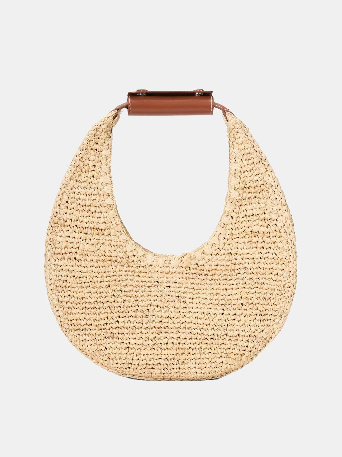 Moon Raffia Tote Bag