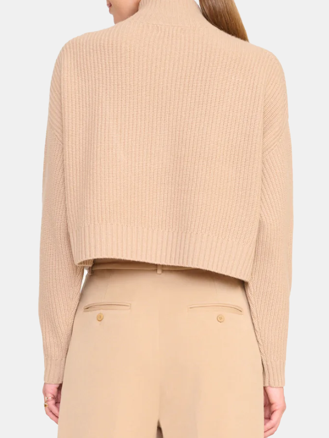 Cashmere Cropped Hampton Sweater