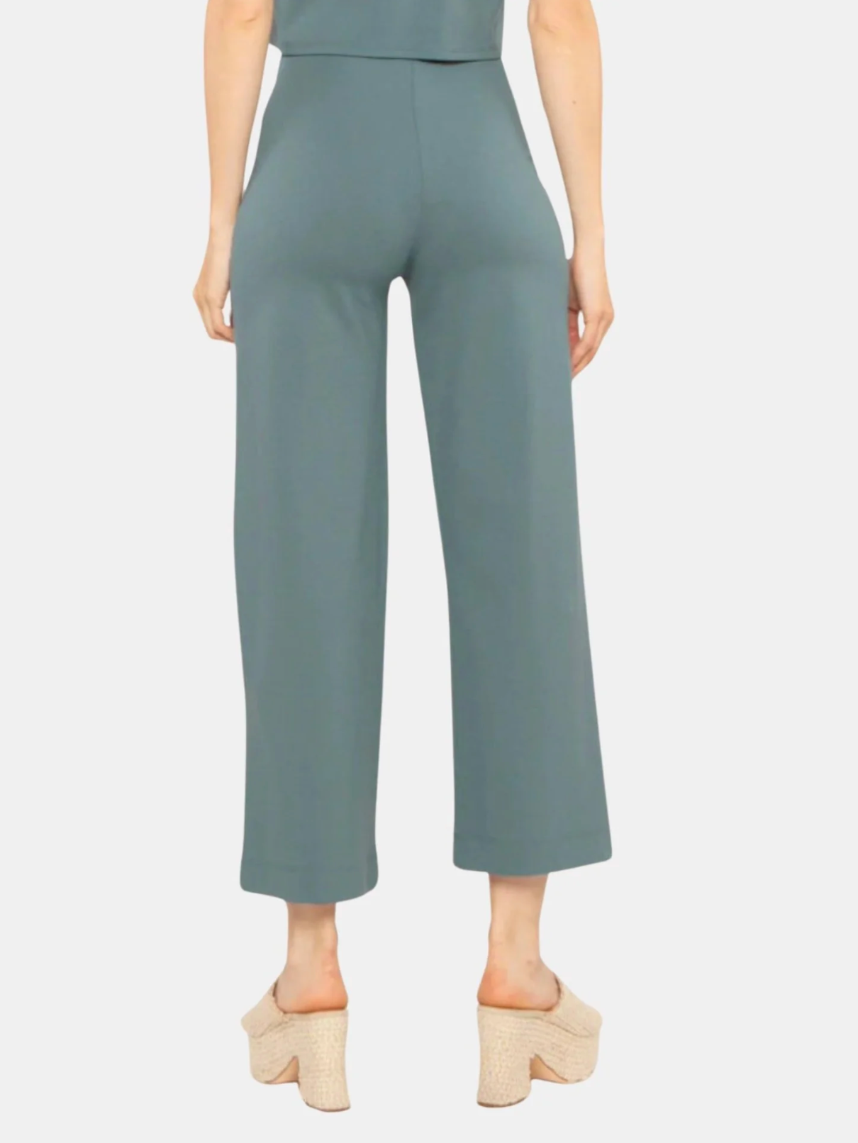 Ponte Knit Straight Leg Pant