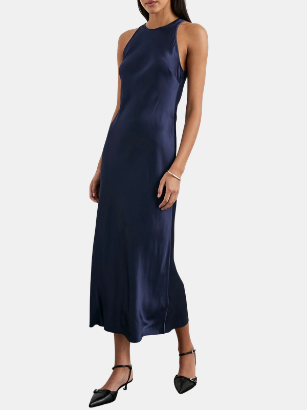 Rails | Solene Dress - Espresso | Luxury Satin | Size M