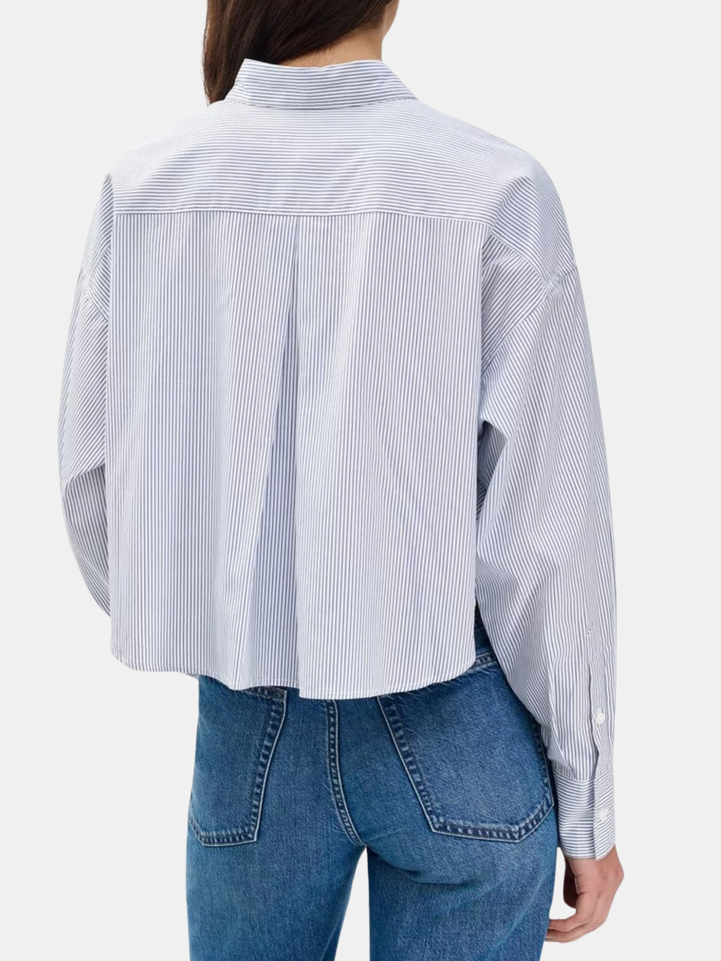 Marin Cropped Striped Shirt