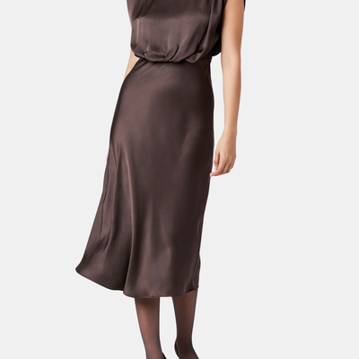 Flora Silky Satin Dress