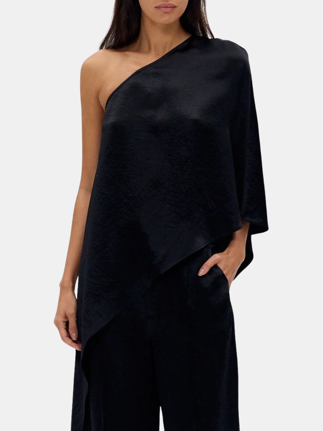 Crush One Shoulder Cape